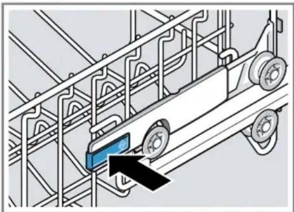 SIEMENS SR63HX64KE - Indstilling af overkurven med sidearme - 1