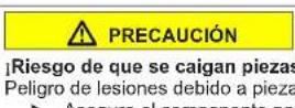 Profilo BD3086WFAN - Sustituir la bisagra superior de la puerta - 8