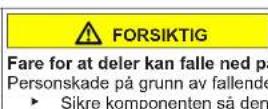 Profilo BD3086WFAN - Utskiftning av øvre dørhengsel - 8