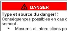 Profilo BD3086WFAN - Structure des indications d'avertissement - 2