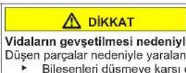 Profilo BD3086WFAN - Kapının alt menteşesinin değiştirilmesi - 8