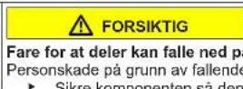 Profilo BD3076WFAN - Utskiftning av midtre dørhengsel - 8