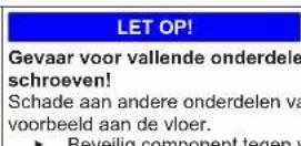Profilo BD3076WFAN - Middelste deurscharnier vervangen - 10