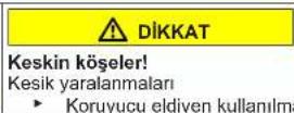 Profilo BD3076WFAN - Kapının üst menteşesinin değiştirilmesi - 4
