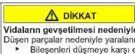 Profilo BD3076WFAN - Kapının üst menteşesinin değiştirilmesi - 8