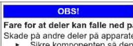 Profilo BD3086WFDN - Utskiftning av øvre dørhengsel - 10