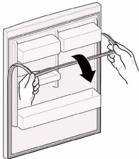 Profilo BD2056IFAN - Oven tiivisteen poistaminen - 2
