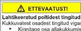 Profilo BD2086WFAN - Alumise uksehinge vahetamine - 8