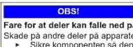 Profilo BD2086WFAN - Utskiftning av midtre dørhengsel - 10