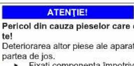 Profilo BD2086WFAN - Înlocuirea balamalei de sus a uşii (uşă cu afişaj) - 9