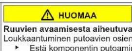 Profilo BD2086IFAN - Oven yläsaranan vaihtaminen (näytöllä varustettu ovi) - 8