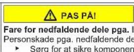 Profilo BD2076WFAN - Udskiftning af midterste dørhængsel - 8