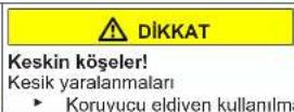 Profilo BD2076WFAN - Kapının alt menteşesinin değiştirilmesi - 4