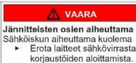 Profilo BD2056WFXN - Oven yläsaranan vaihtaminen (näytöllä varustettu ovi) - 14