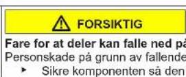 Profilo BD2056LFXN - Utskiftning av øvre dørhengsel - 8
