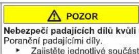 Profilo BD2056LFXN - Výměna horního závěsu dvířek - 8