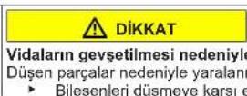 Profilo BD2056LFXN - Kapının orta menteşesinin değiştirilmesi - 8