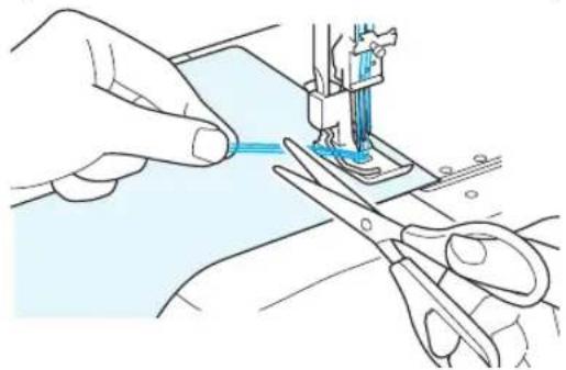 BROTHER Coverlock CV3550 - Syning af fladt stof (f.eks. testsyning) - 2