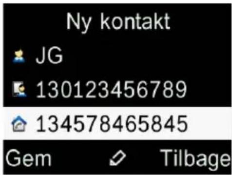 ALCATEL 2019 - Tilføjelse af en kontakt - 4