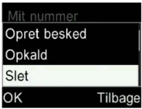 ALCATEL 2019 - Sletning af en kontakt - 2