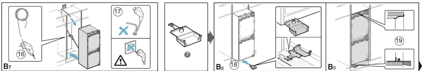 graph TD A["16 Cable B7"] --> B["17 Wiring"] B --> C["7 Panel B8"] C --> D["18 Panel B9"] style A fill:#f9f,stroke:#333 style B fill:#ccf,stroke:#333 style C fill:#cfc,stroke:#333 style D fill:#fcc,stroke:#333