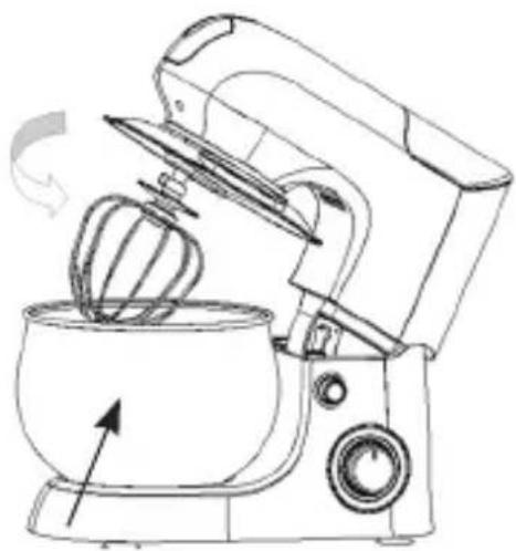 Maestro MR559 - How to use Kneading Hook, Flat beater, Whisk - 5