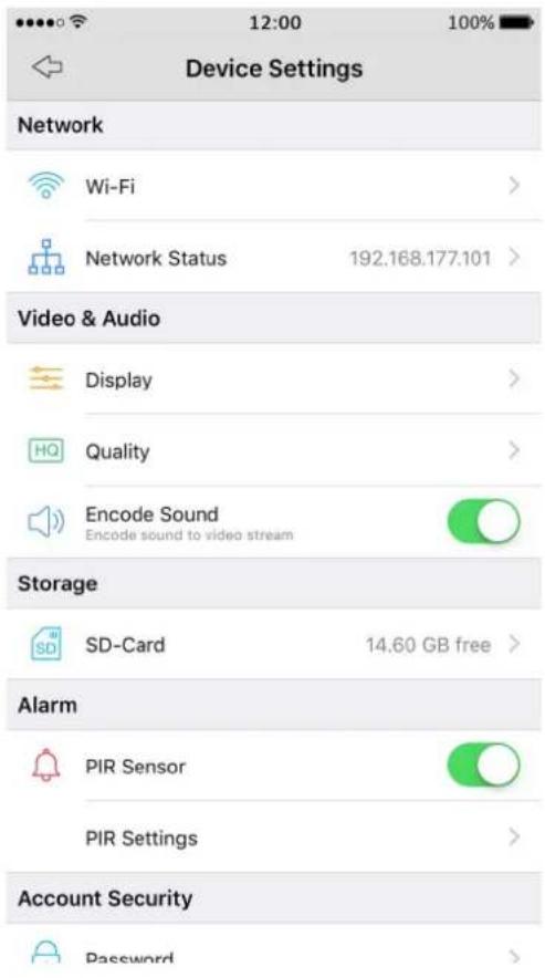 REOLINK Argus 2 - Device Settings - 1