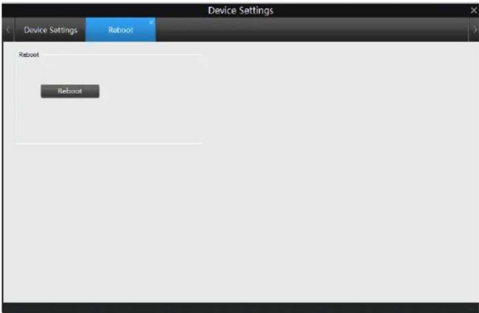 Device Settings Device Settings Reboot Reboot Reboot