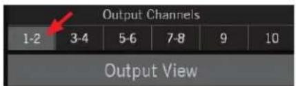 Output Channels 1-2 3-4 5-6 7-8 9 10 Output View