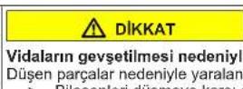 BOSCH KIN86AFF0 - Sürgülü menteşenin değiştirilmesi - 6