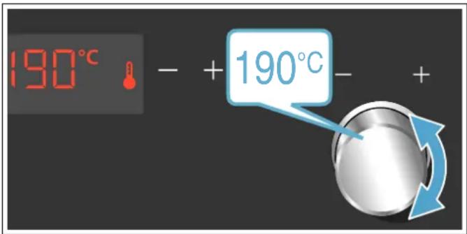 SIEMENS HB173FBS0S - Indstilling af ovnfunktion og temperatur - 2