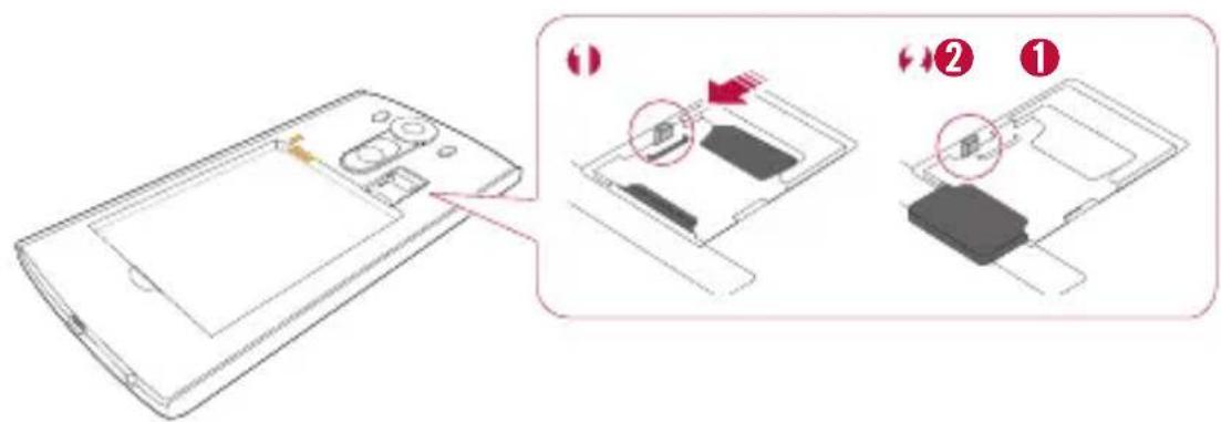LG V10 - Sådan fjernes SIM-kortet - 1