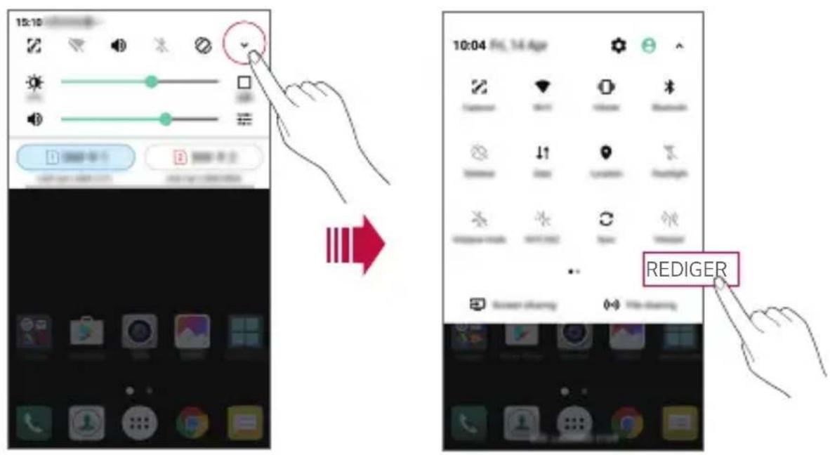 LG V10 - Notifikationspanel - 1