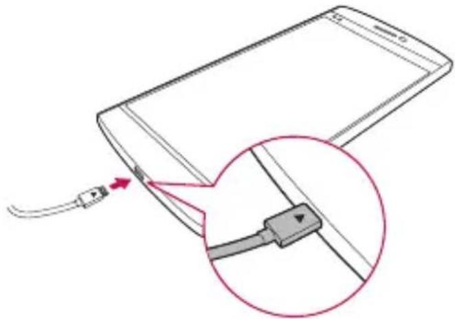 LG V10 - Opladning af batteriet - 2