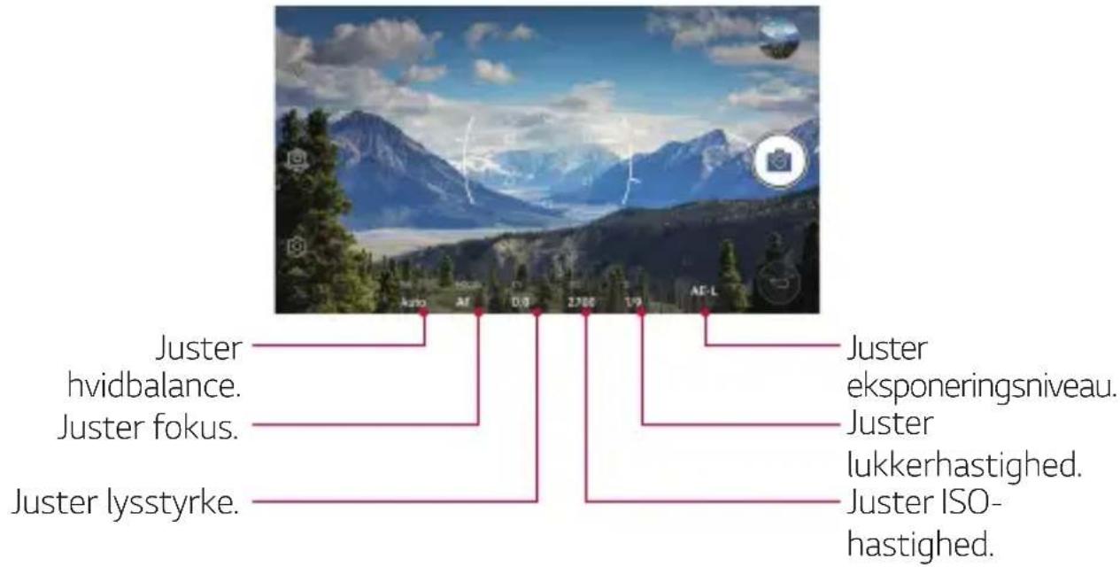 LG V10 - Tilpas følgende kameraindstillinger. - 1