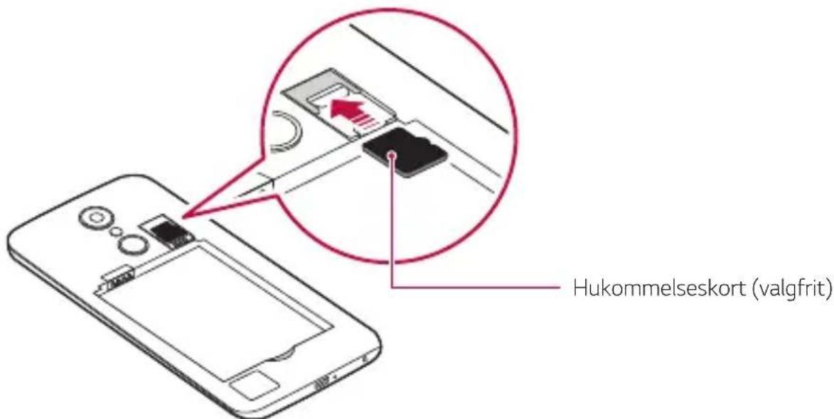 LG K10 - Sådan isættes hukommelseskortet - 1