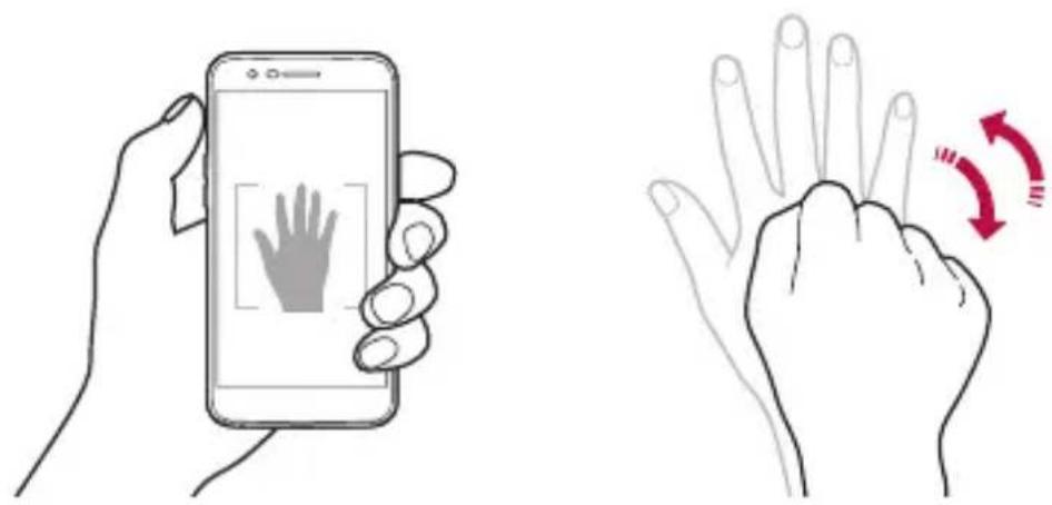 LG K10 - Gesture shot - 1