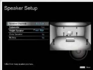 Speaker Setup Target Sensor Target Sensor: Front 40 Error Speaker 80 MHz 50 Hz Select from image speaker your team. Reset