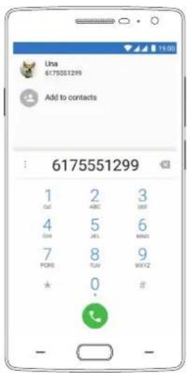 Una 6175551299 Add to contacts 6175551299 1 2 3 C# ABC DEF 4 5 6 G# JL MINI 7 8 9 PG# T#V WXZ * 0 # - - -
