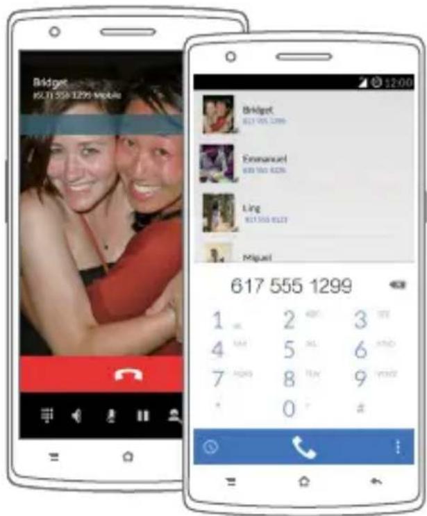 Bridget 617 555 1299 Telephone Bridget 617 555 1299 Ermansuel 610 555 8235 Ling 617 555 8127 Miguel 617 555 1299 1 = 2 = 3 = 4 4 = 5 = 6 = 7 7 = 8 = 9 = 0 # # #