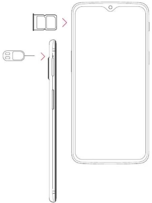 ONEPLUS 6T - Indsæt SIM-kort - Dual SIM-kortholder - 1