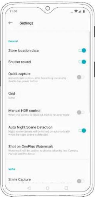 ONEPLUS 6T - Valg af kameratilstande og indstillinger - 2