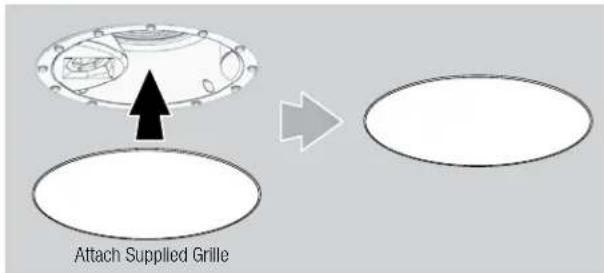 Attach Supplied Grille