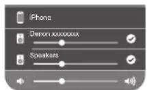 DENON AVR-X4700H - Tap the devices/speakers you want to use. - 1