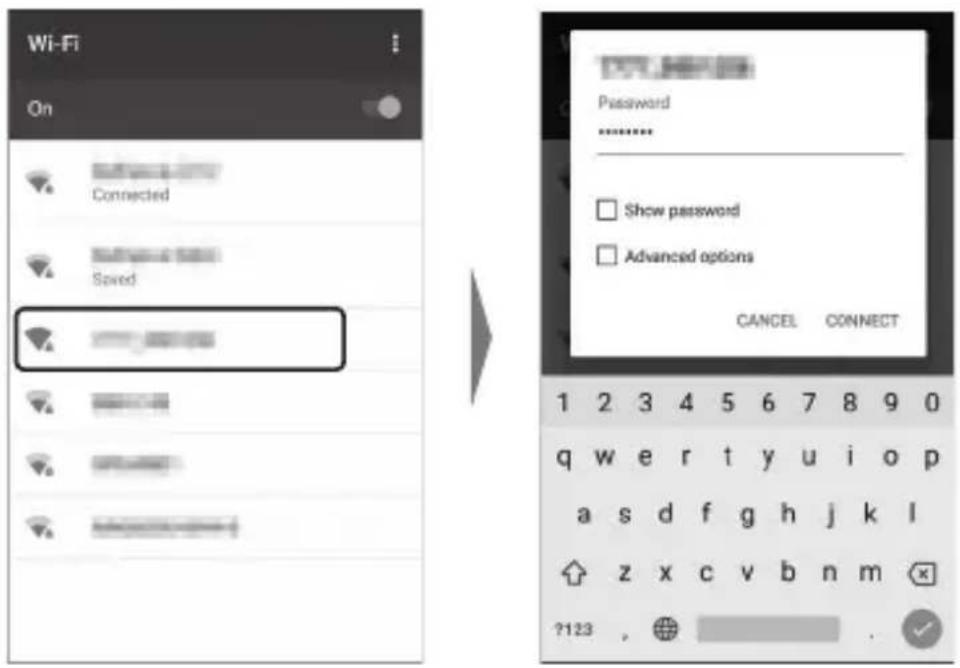 Wi-Fi On Connected Saved Password Show password Advanced options CANCEL CONNECT 1 2 3 4 5 6 7 8 9 0 q w e r t y u i o p a s d f g h j k l z x c v b n m ?123 ,