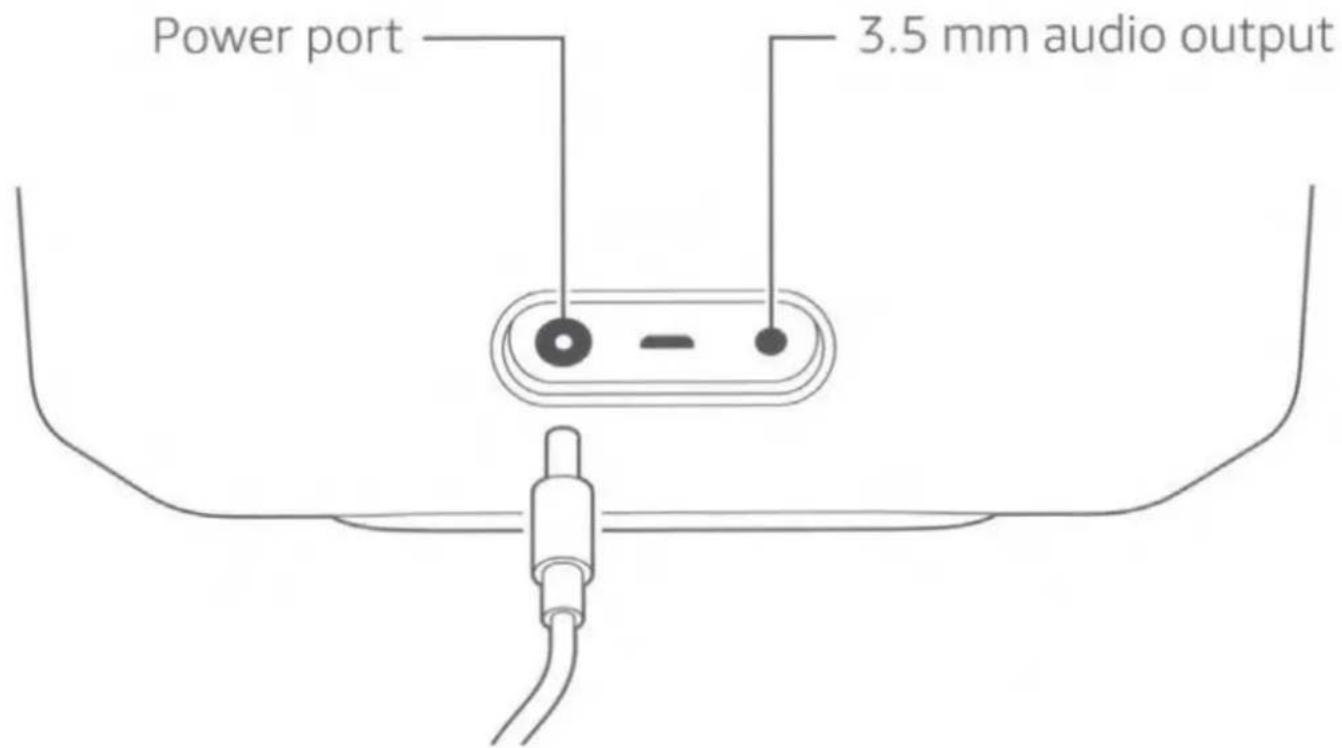 Power port 3.5 mm audio output