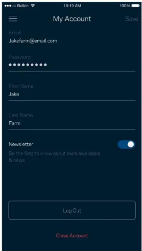 LINKSYS Max-Stream MR7350 - My Account (Ο λογαριασμός μου) - 1