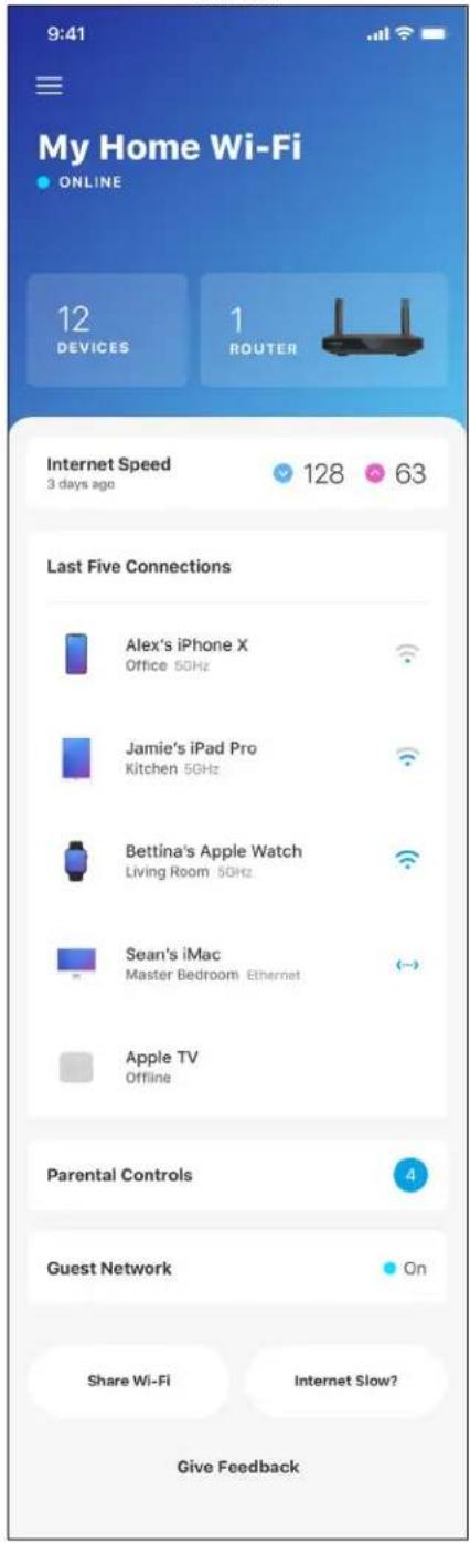 LINKSYS Max-Stream MR7350 - Menu de navigation - 2