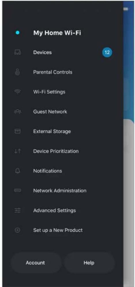 LINKSYS Max-Stream MR7350 - Menu Navigasi - 1