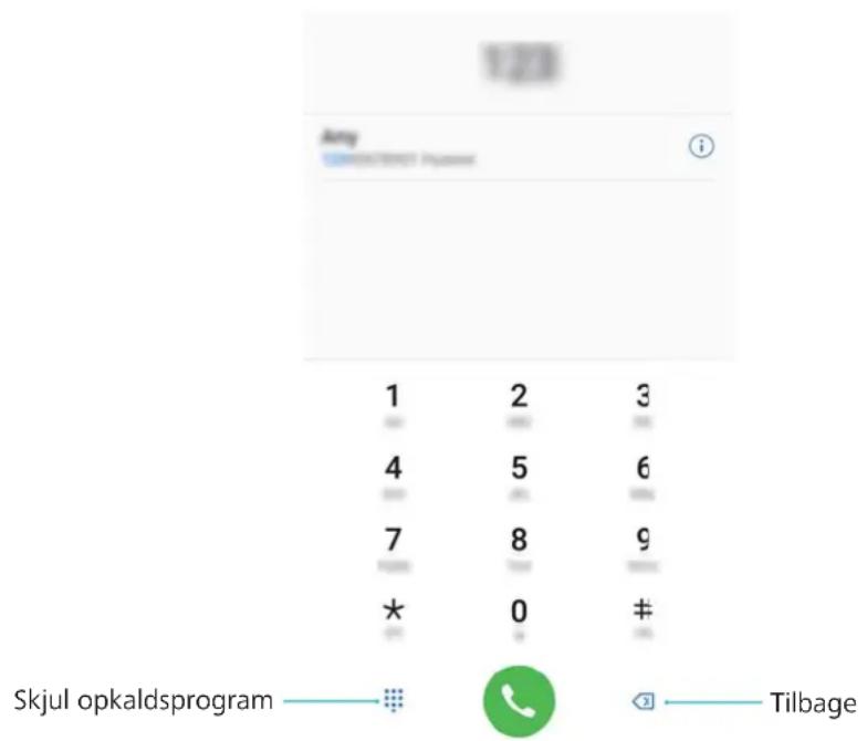 1/230 Any SKjul opkaldsprogram — 🍼 📞 🏠 → Tilbage